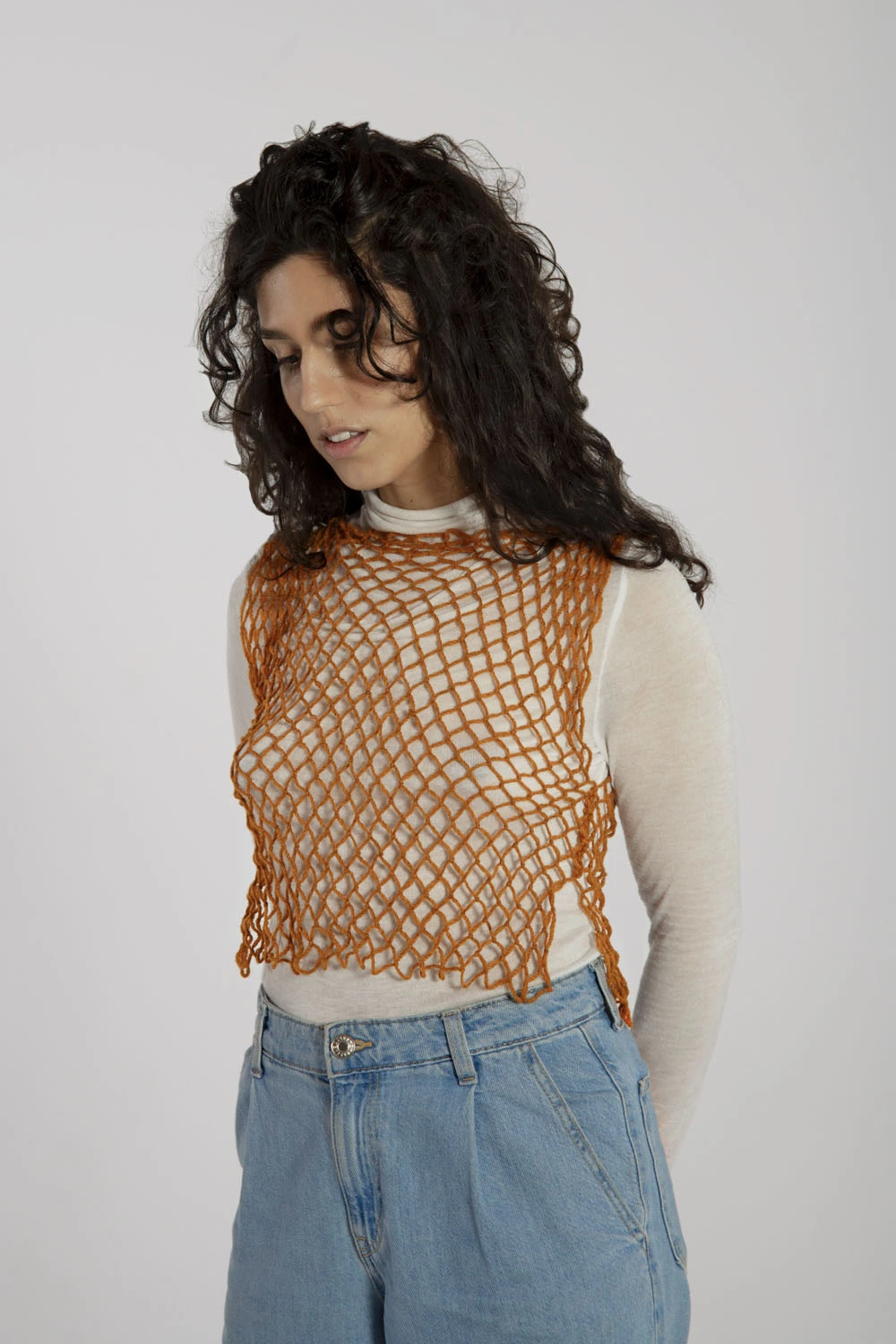 Top bedul naranja lana