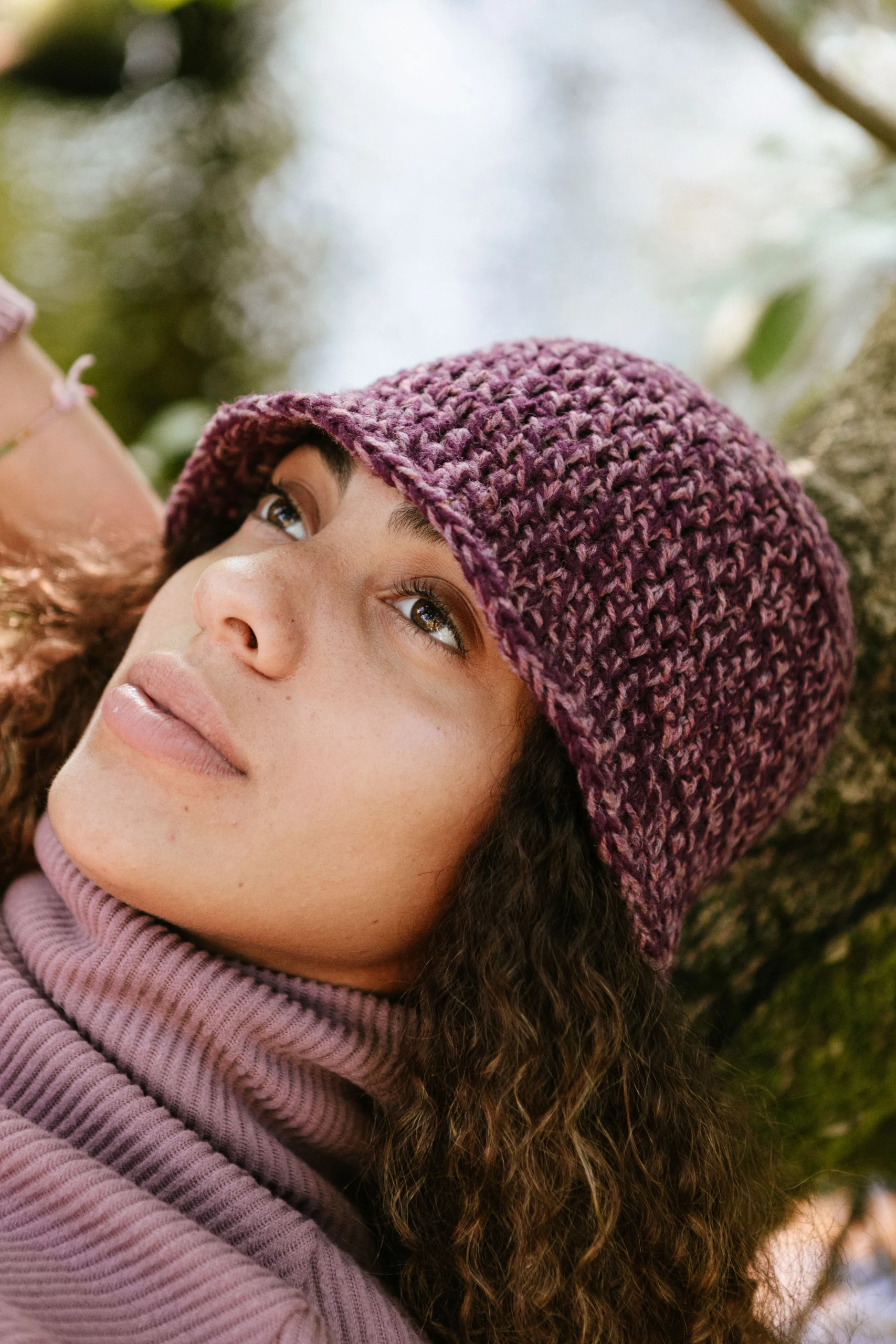 gorro bucket lana musgo modelo 4 modelo gorro bucket lana brezo