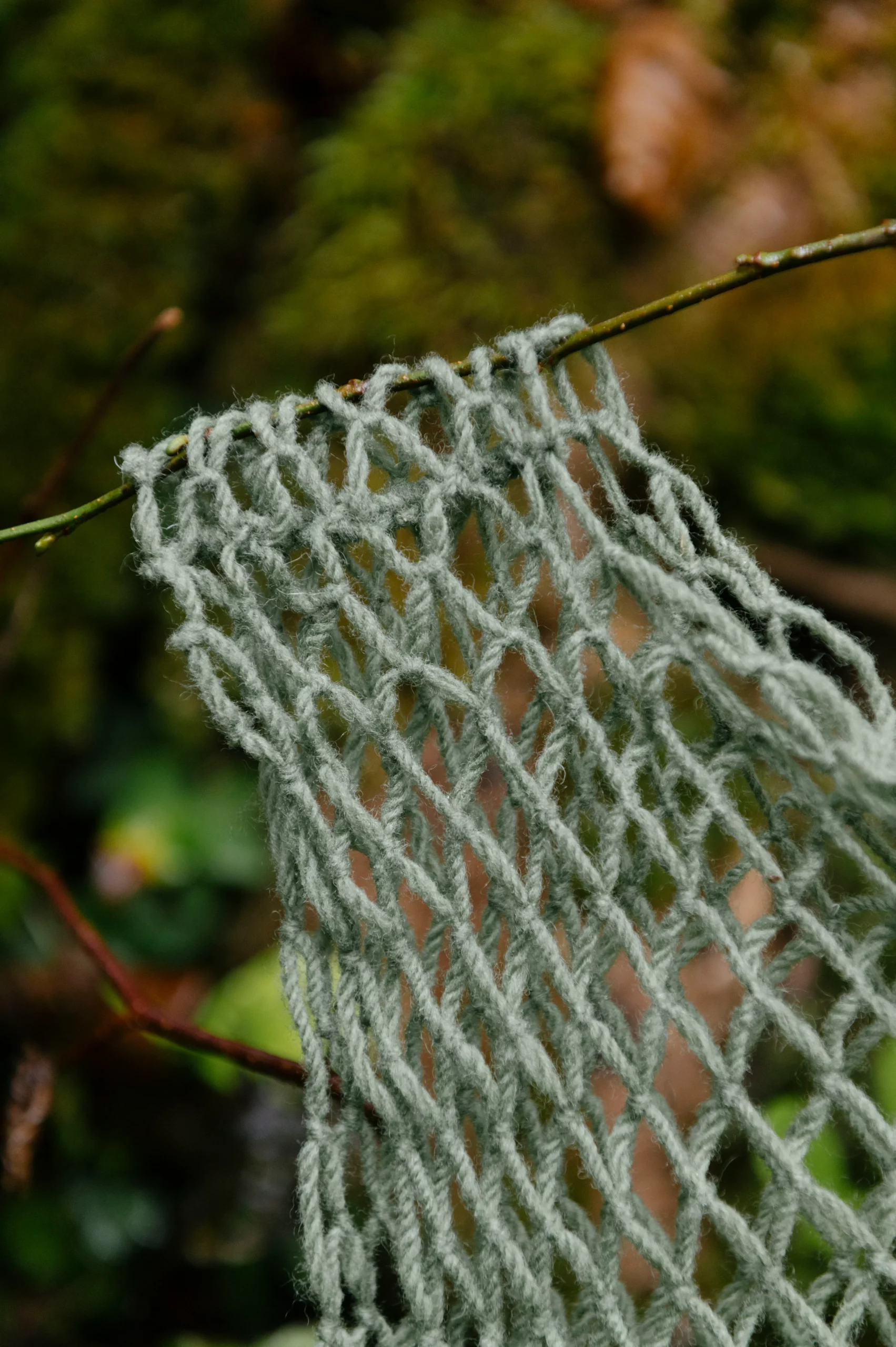 Top bedul verde lana nuedu textiles Top bedul verde detalle lana