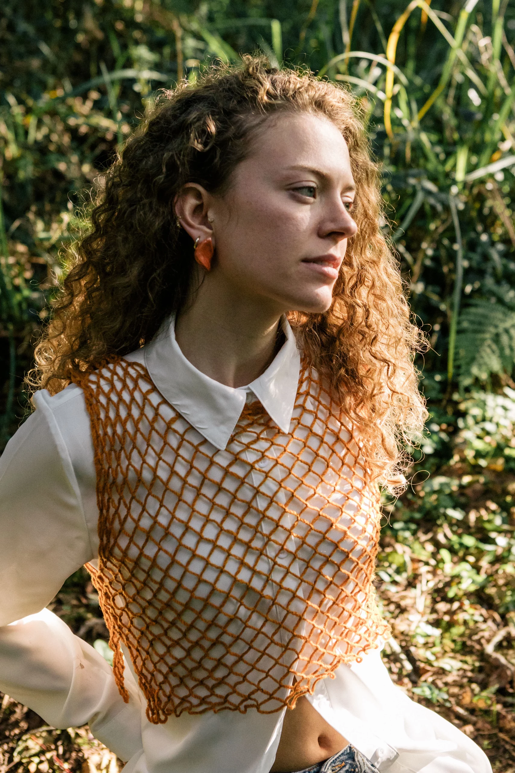 Top bedul naranja lana