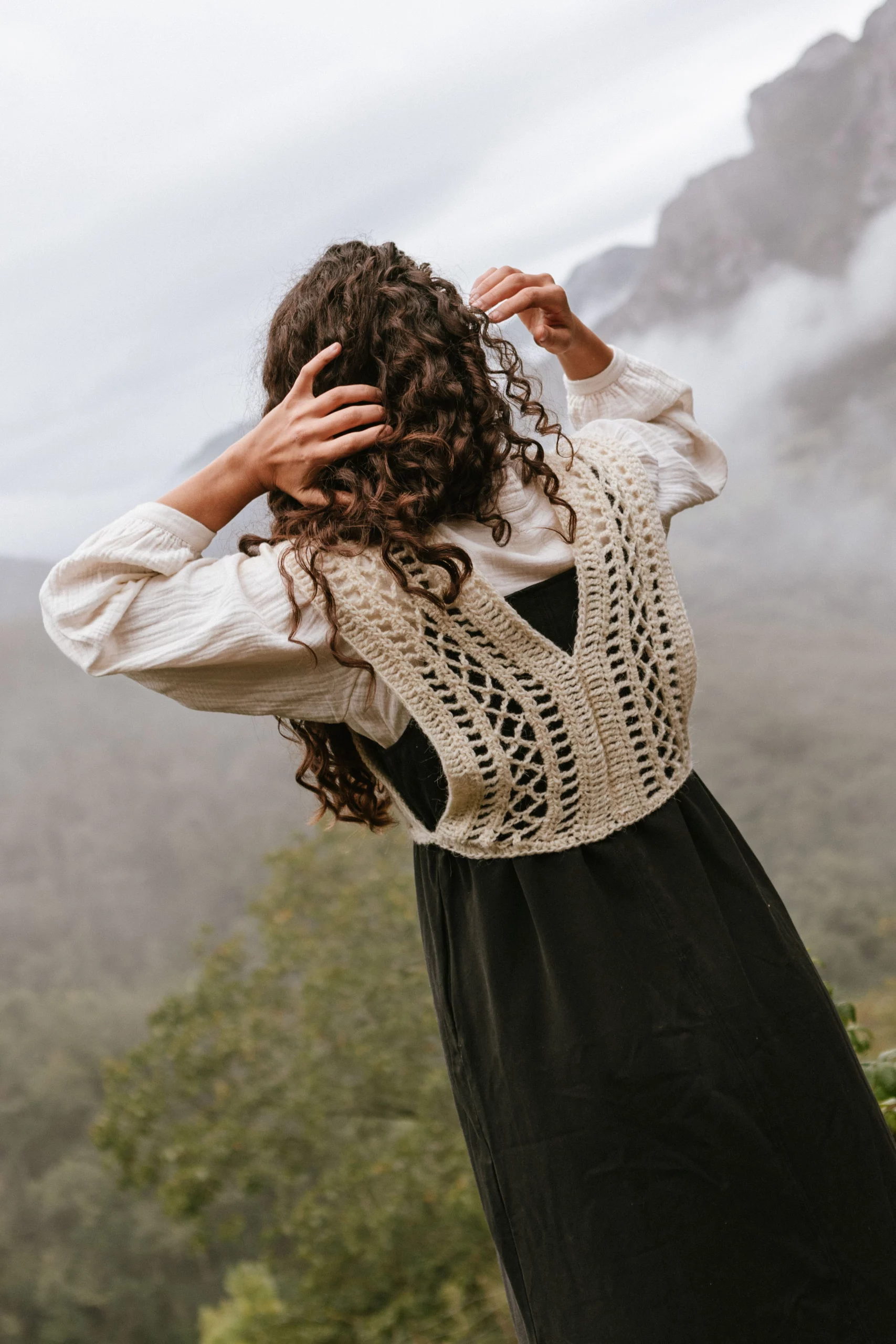 chaleco lana xalda blanco modelo con chaleco lana xalda blanco