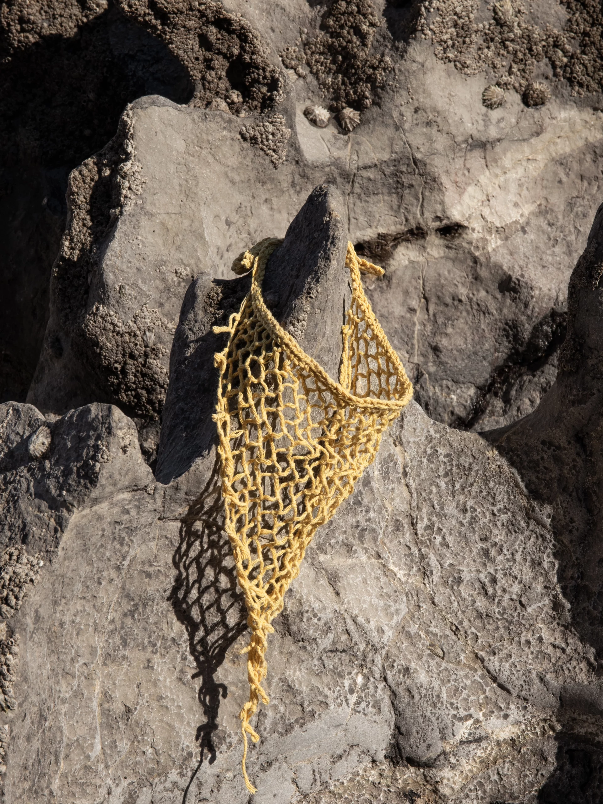 pañuelo bandana de red brisa color amarillo